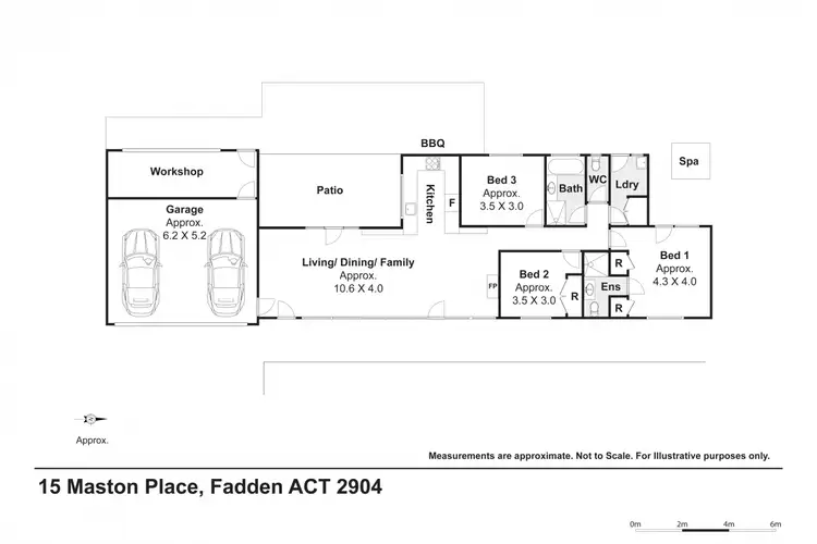 Floorplan of Homely house listing, 15 Meston Place, Fadden ACT 2904