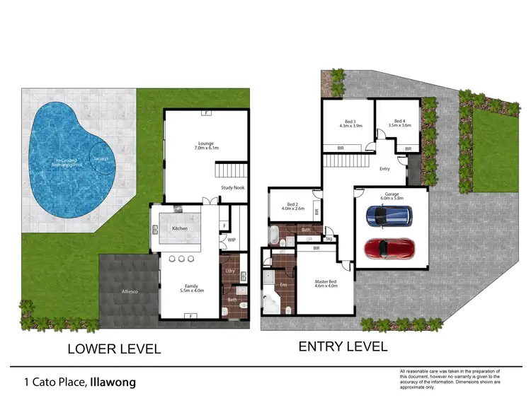 Floorplan of Homely house listing, 1 Cato Place, Illawong NSW 2234