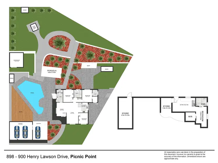 Floorplan of Homely house listing, 898-900 Henry Lawson Drive, Picnic Point NSW 2213