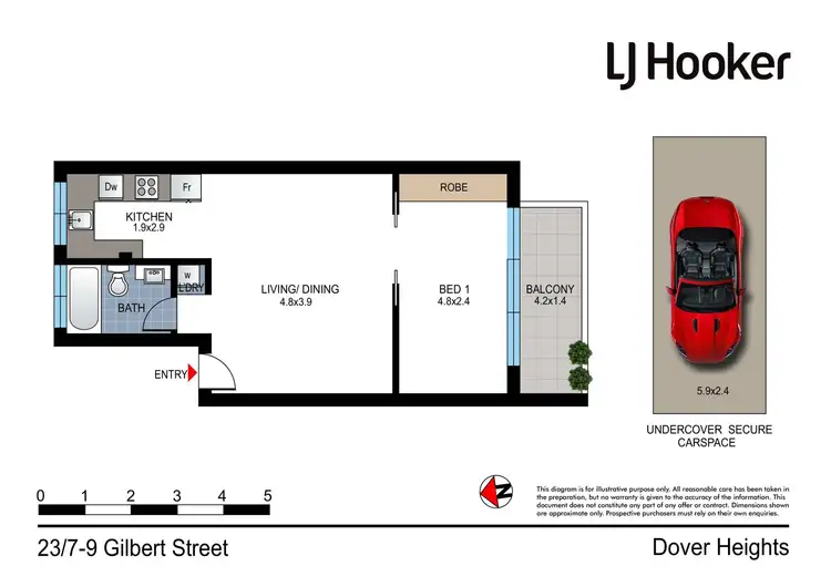 Floorplan of Homely apartment listing, 23/7-9 Gilbert Street, Dover Heights NSW 2030