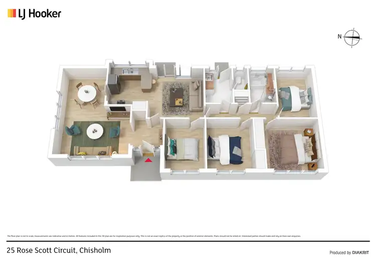 Floorplan of Homely house listing, 25 Rose Scott Circuit, Chisholm ACT 2905