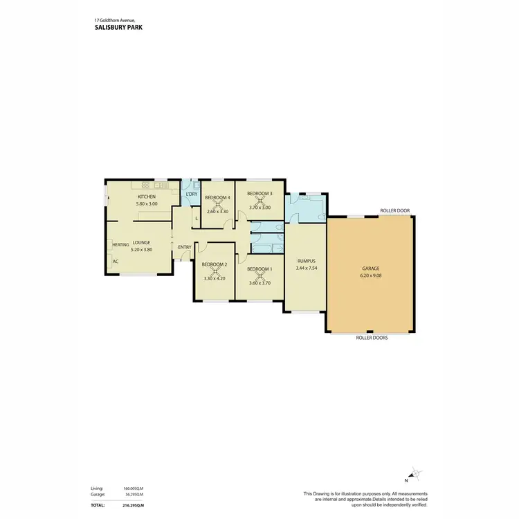 Floorplan of Homely house listing, 17 Goldthorn Road, Salisbury Park SA 5109