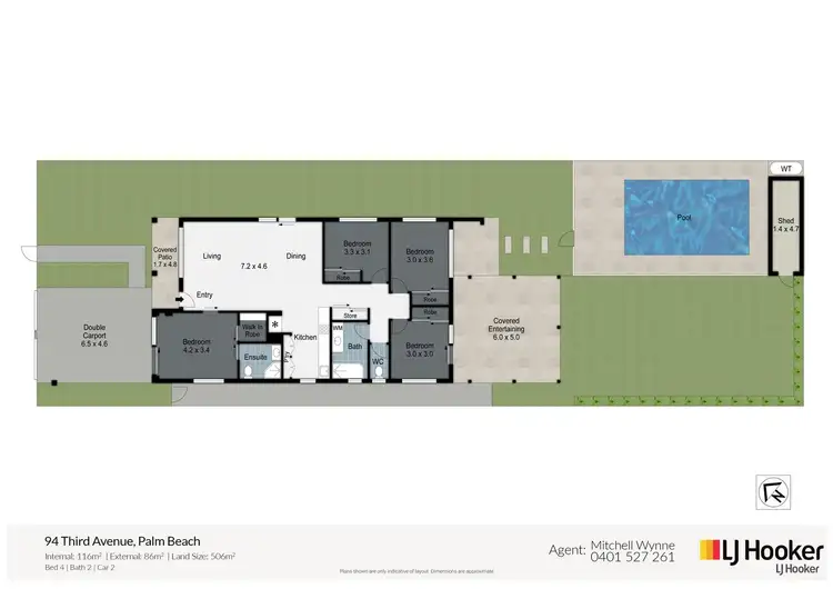 Floorplan of Homely house listing, 94 Third Avenue, Palm Beach QLD 4221