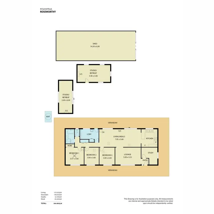 Floorplan of Homely house listing, 40 Gartrell Street, Roseworthy SA 5371