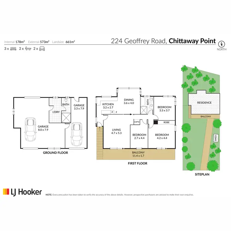 Floorplan of Homely house listing, 224 Geoffrey Road, Chittaway Point NSW 2261