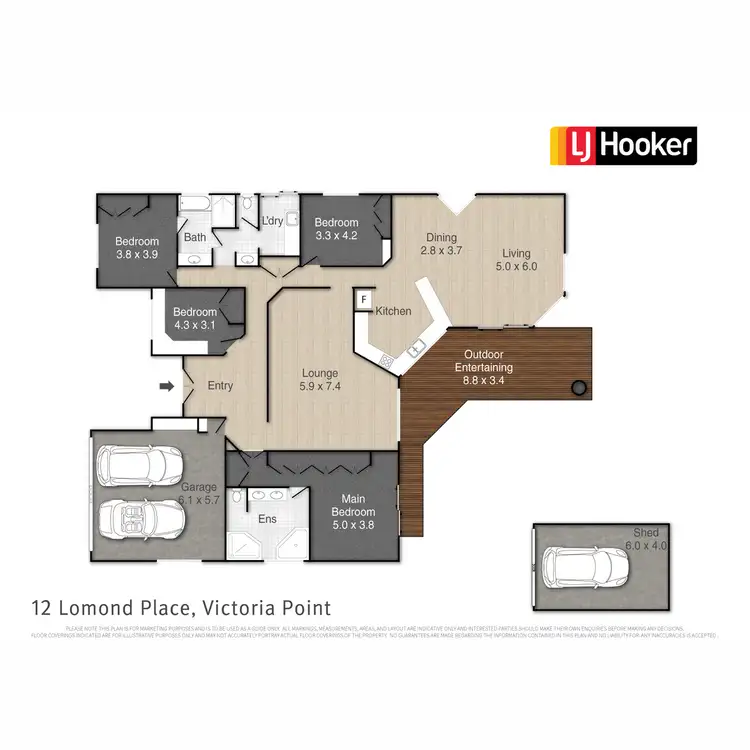Floorplan of Homely house listing, 12 Lomond Place, Victoria Point QLD 4165