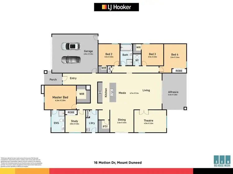 Floorplan of Homely house listing, 16-20 Motion Drive, Mount Duneed VIC 3217