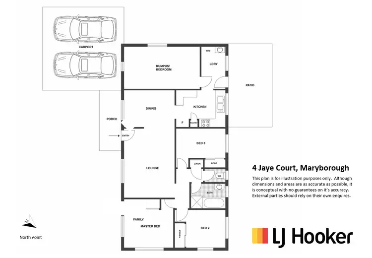 Floorplan of Homely house listing, 4 Jaye Court, Maryborough QLD 4650