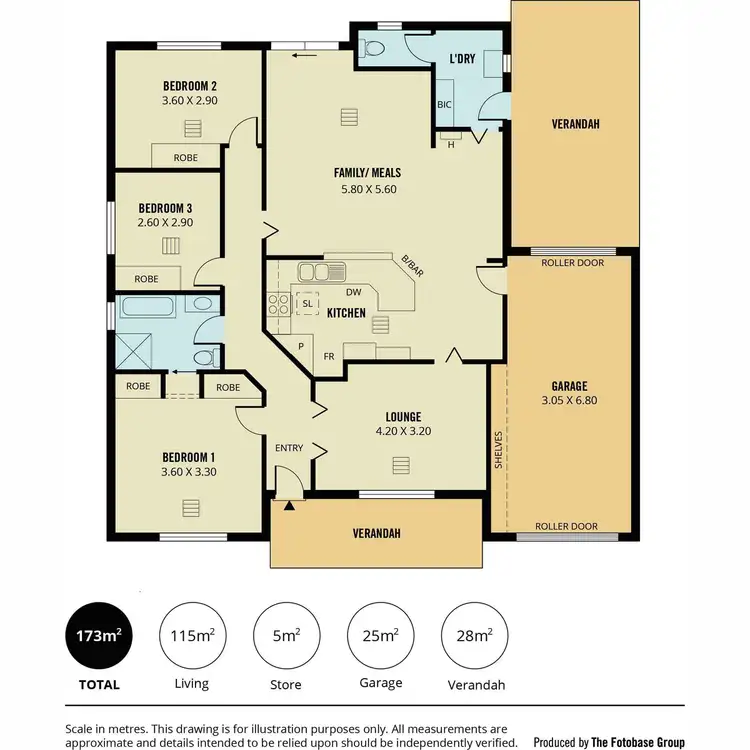 Floorplan of Homely house listing, 7 Queensborough Drive, Salisbury Heights SA 5109