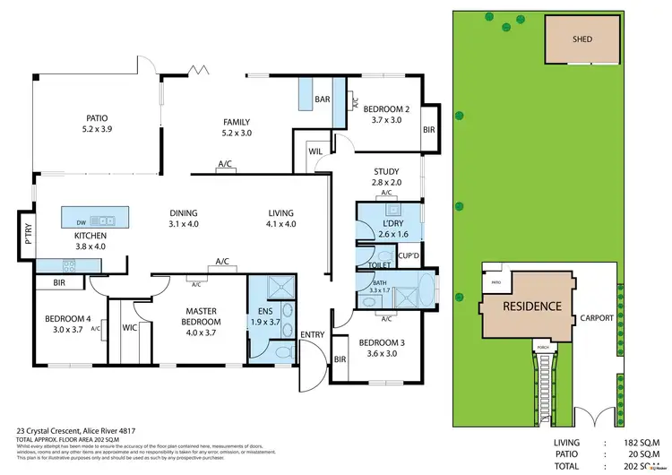 Floorplan of Homely house listing, 23 Crystal Crescent, Alice River QLD 4817
