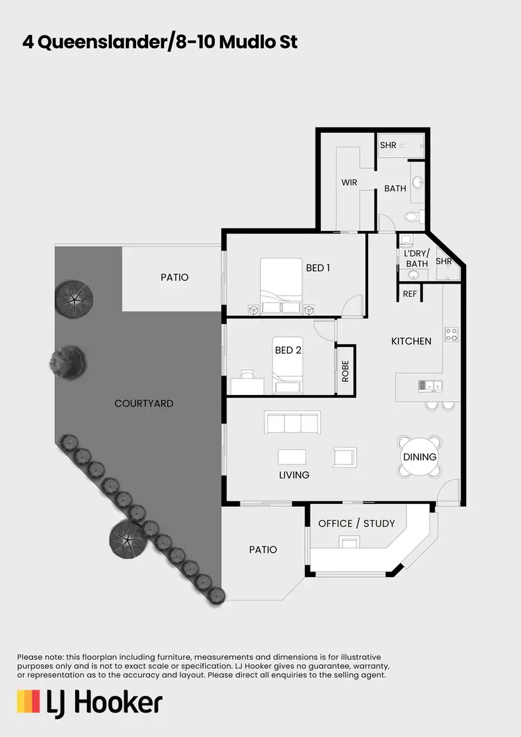 Floorplan of Homely unit listing, 4 Queenslander/8-10 Mudlo Street, Port Douglas QLD 4877
