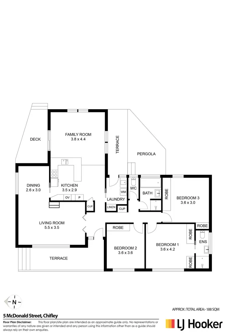 Floorplan of Homely house listing, 5 McDonald Street, Chifley ACT 2606