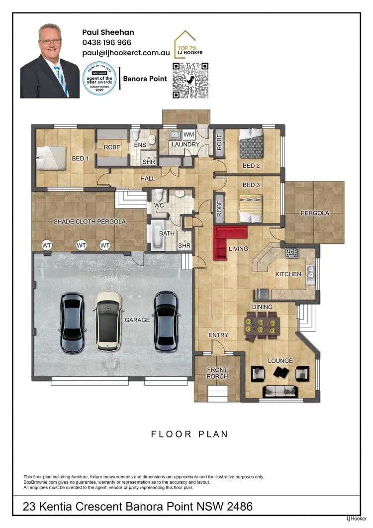 Floorplan of Homely house listing, 23 Kentia Crescent, Banora Point NSW 2486