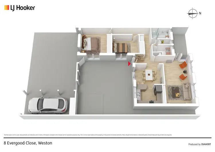 Floorplan of Homely house listing, 8 Evergood Close, Weston ACT 2611