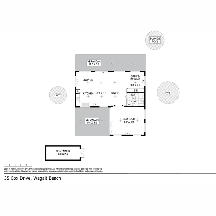 Floorplan of Homely rural property listing, 35 Cox Drive, Wagait Beach NT 822
