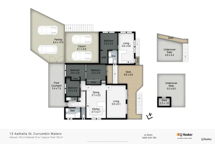 Floorplan of Homely house listing, 13 Aethalia Street, Currumbin Waters QLD 4223