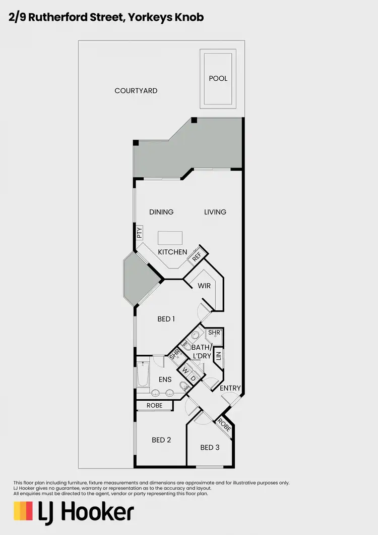 Floorplan of Homely apartment listing, Unit 2/9 Rutherford Street, Yorkeys Knob QLD 4878