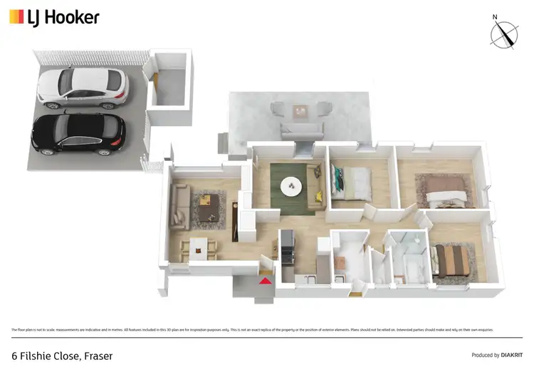 Floorplan of Homely house listing, 6 Filshie Close, Fraser ACT 2615