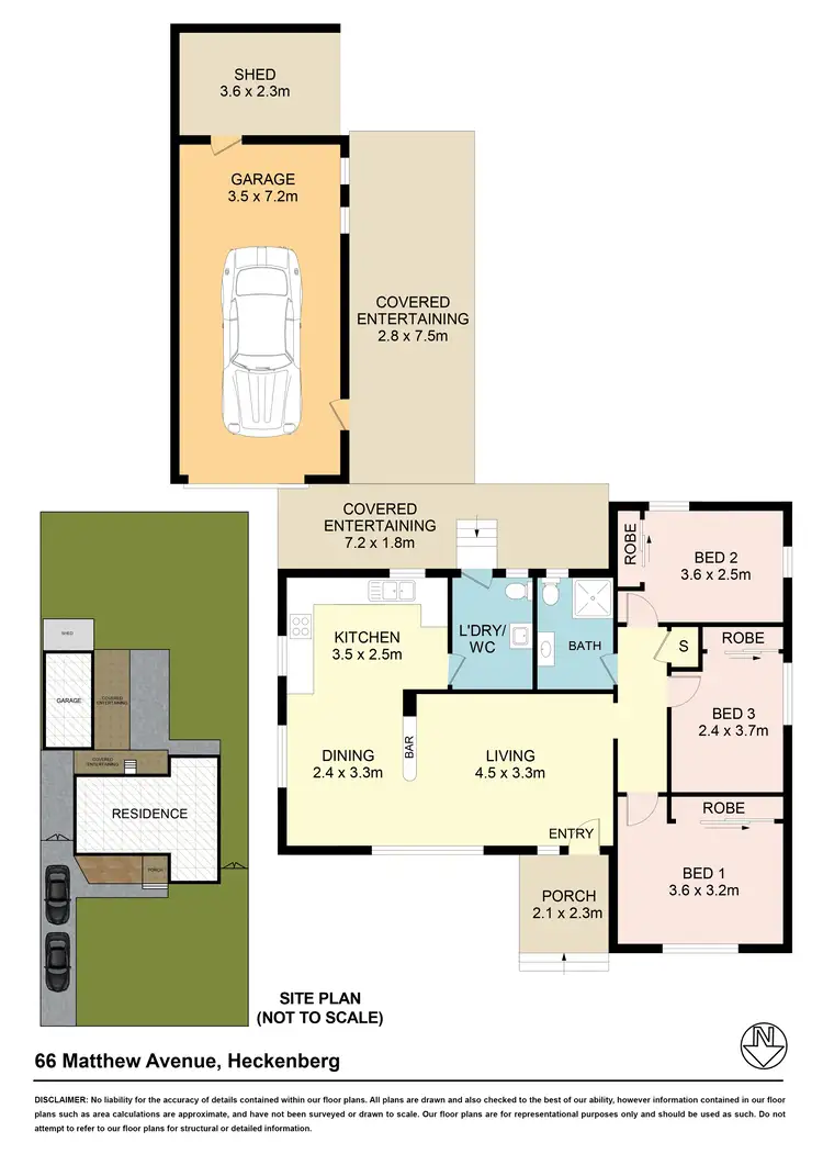 Floorplan of Homely house listing, 66 Matthew Ave, Heckenberg NSW 2168