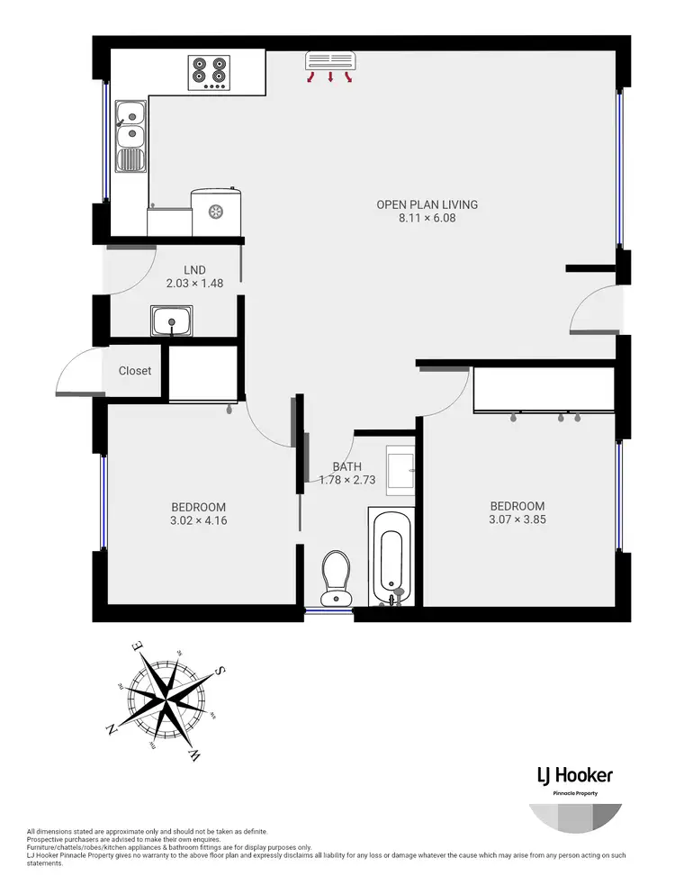 Floorplan of Homely unit listing, Unit 1 & 2/29 Fontain Circle, Rokeby TAS 7019