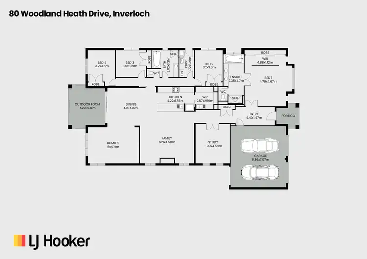 Floorplan of Homely house listing, 80 Woodland Heath, Inverloch VIC 3996