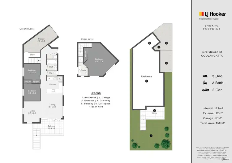 Floorplan of Homely semi-detached listing, 2/78 McLean Street, Coolangatta QLD 4225