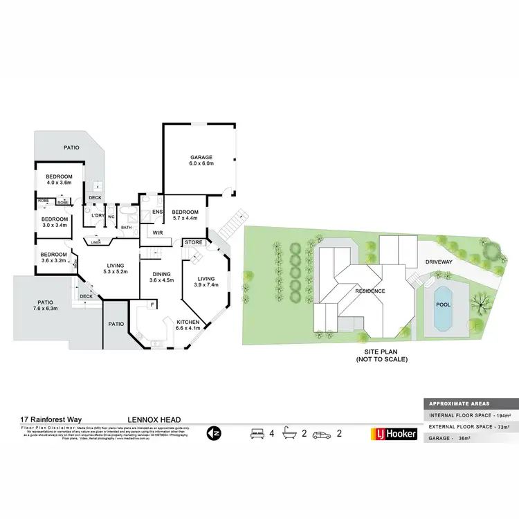 Floorplan of Homely house listing, 17 Rainforest Way, Lennox Head NSW 2478