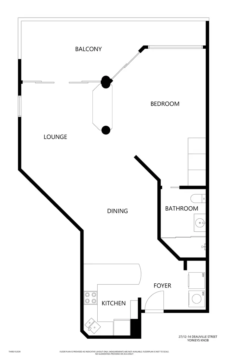 Floorplan of Homely unit listing, 23/12-14 Deauville Close, Yorkeys Knob QLD 4878