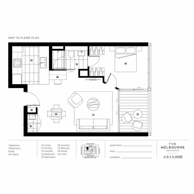 Floorplan of Homely apartment listing, 1610/111 Melbourne Street, South Brisbane QLD 4101