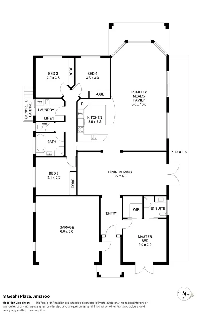 Floorplan of Homely house listing, 8 Geehi Place, Amaroo ACT 2914