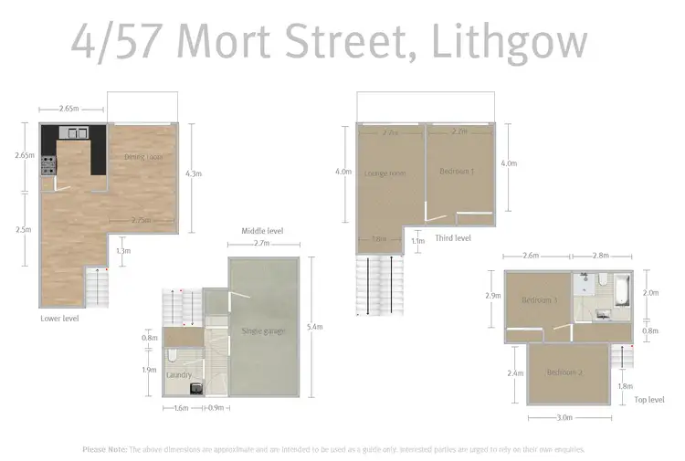 Floorplan of Homely townhouse listing, 4/57 Mort Street, Lithgow NSW 2790