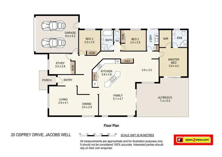 Floorplan of Homely house listing, 20 Osprey Drive, Jacobs Well QLD 4208
