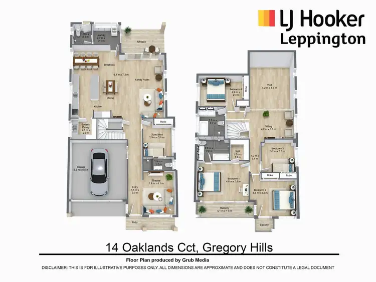 Floorplan of Homely house listing, 14 Oaklands Circuit, Gregory Hills NSW 2557