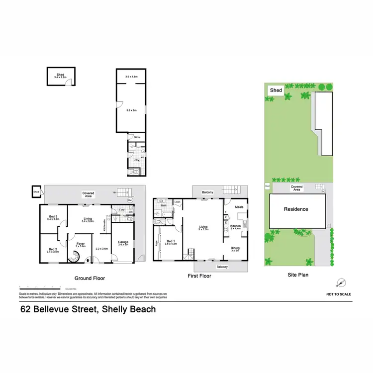 Floorplan of Homely house listing, 62 Bellevue Street, Shelly Beach NSW 2261