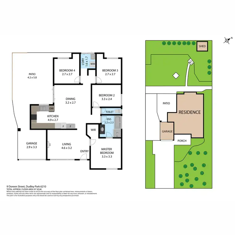 Floorplan of Homely house listing, 9 Doreen Street, Dudley Park WA 6210