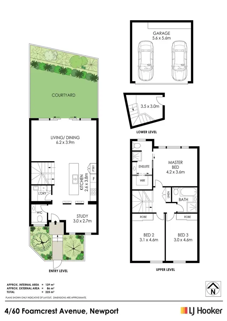 Floorplan of Homely townhouse listing, 4/60-62 Foamcrest Avenue, Newport NSW 2106