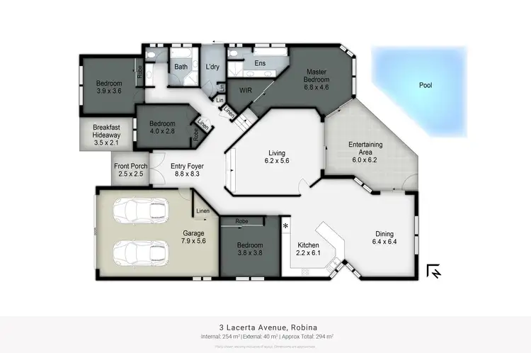 Floorplan of Homely house listing, 3 Lacerta Avenue, Robina QLD 4226