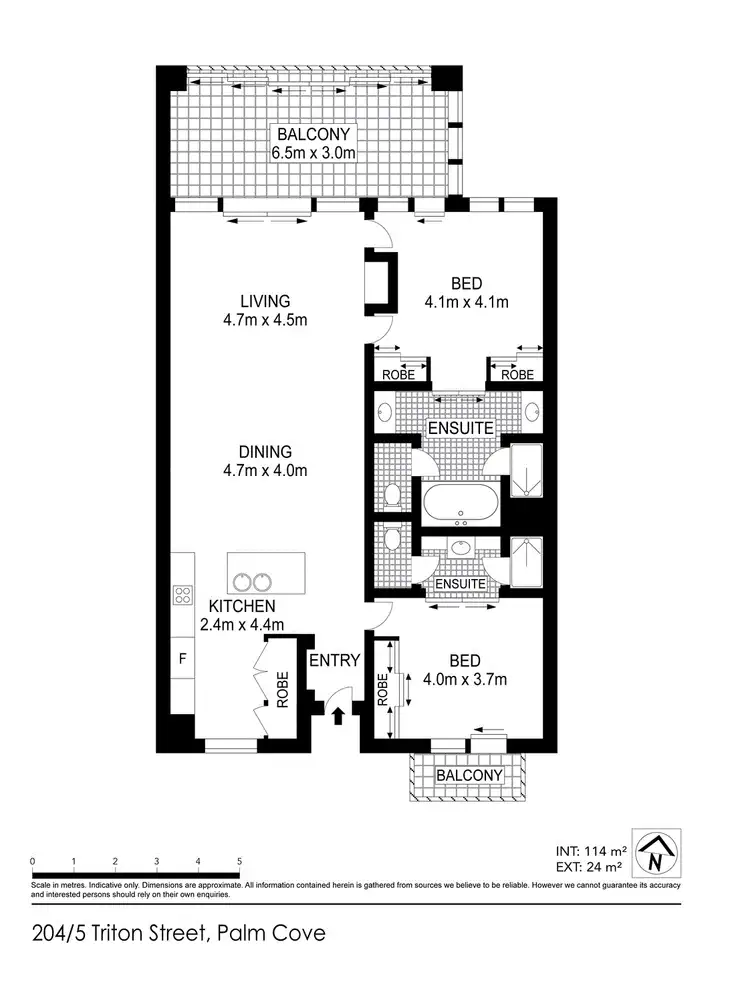 Floorplan of Homely unit listing, 204/5 Triton Street, Palm Cove QLD 4879