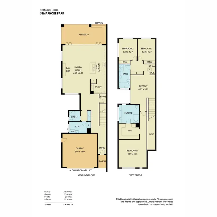 Floorplan of Homely house listing, 8A St Albans Terrace, Semaphore Park SA 5019