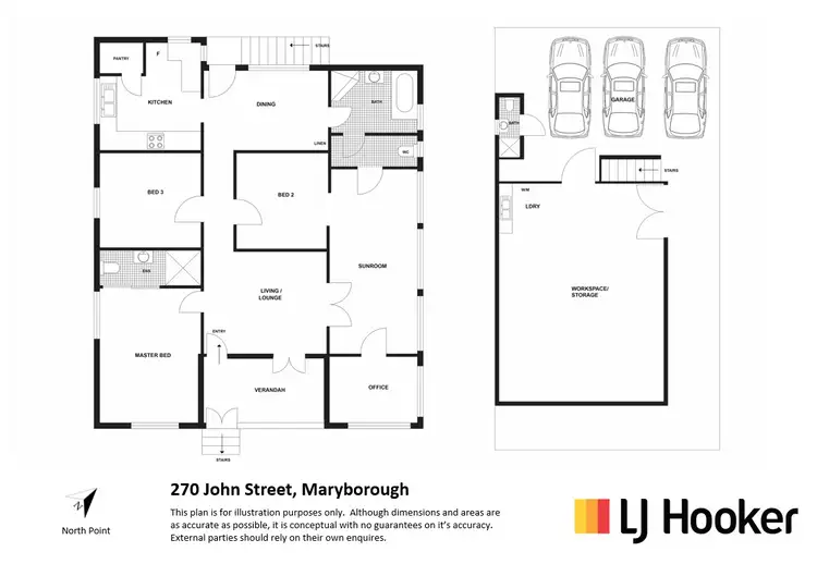 Floorplan of Homely house listing, 270 John Street, Maryborough QLD 4650