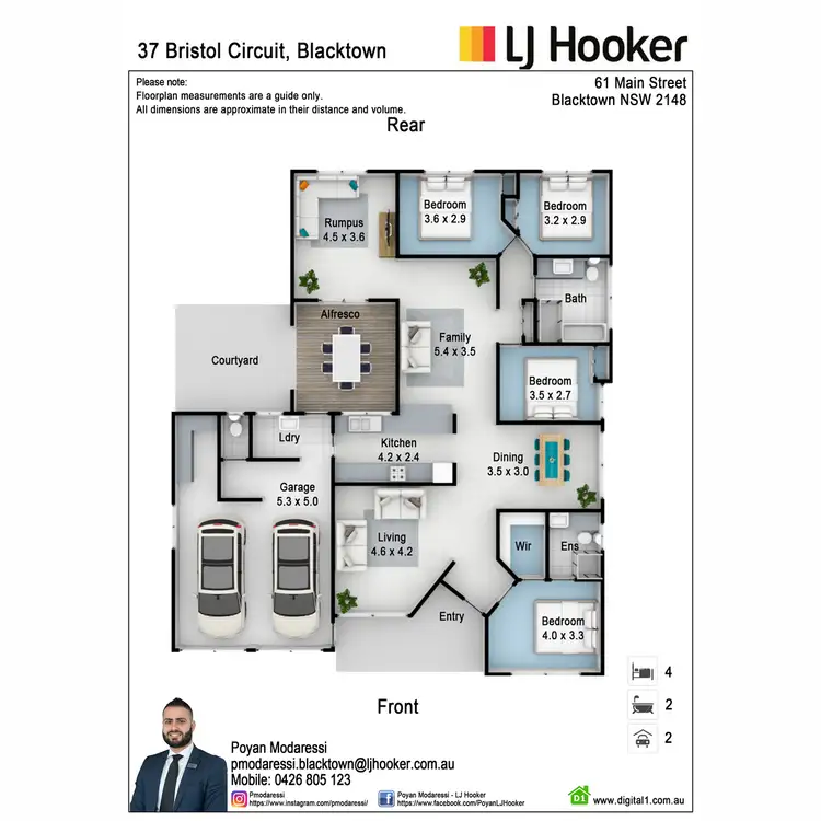 Floorplan of Homely house listing, 37 Bristol Circuit, Blacktown NSW 2148