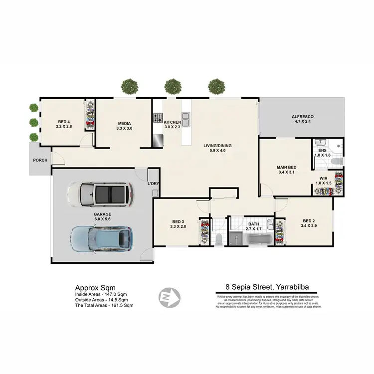 Floorplan of Homely house listing, 8 Sepia Street, Yarrabilba QLD 4207