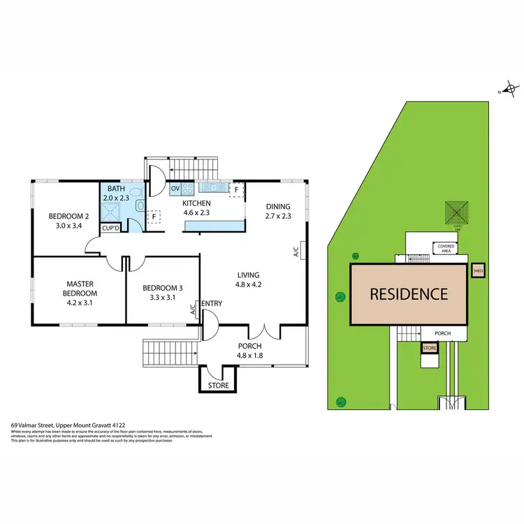 Floorplan of Homely house listing, 69 Valmar Street, Upper Mount Gravatt QLD 4122