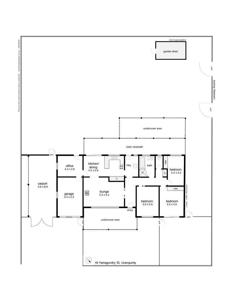 Floorplan of Homely house listing, 18 Yarragundry Street, Uranquinty NSW 2652
