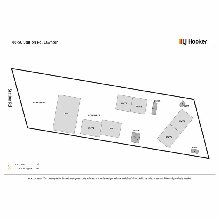 Floorplan of Homely block of units listing, 48-50 Station Road, Lawnton QLD 4501