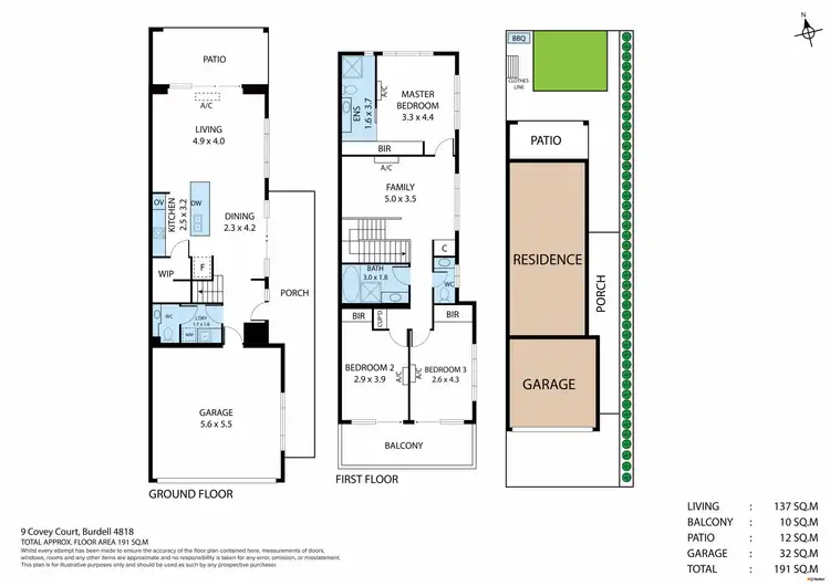 Floorplan of Homely house listing, 9 Covey Court, Burdell QLD 4818