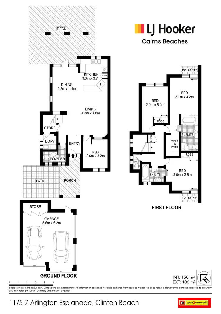 Floorplan of Homely townhouse listing, 11/5-7 Arlington Esplanade, Clifton Beach QLD 4879