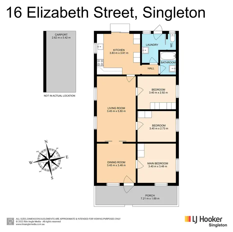 Floorplan of Homely house listing, 16 Elizabeth Street, Singleton NSW 2330