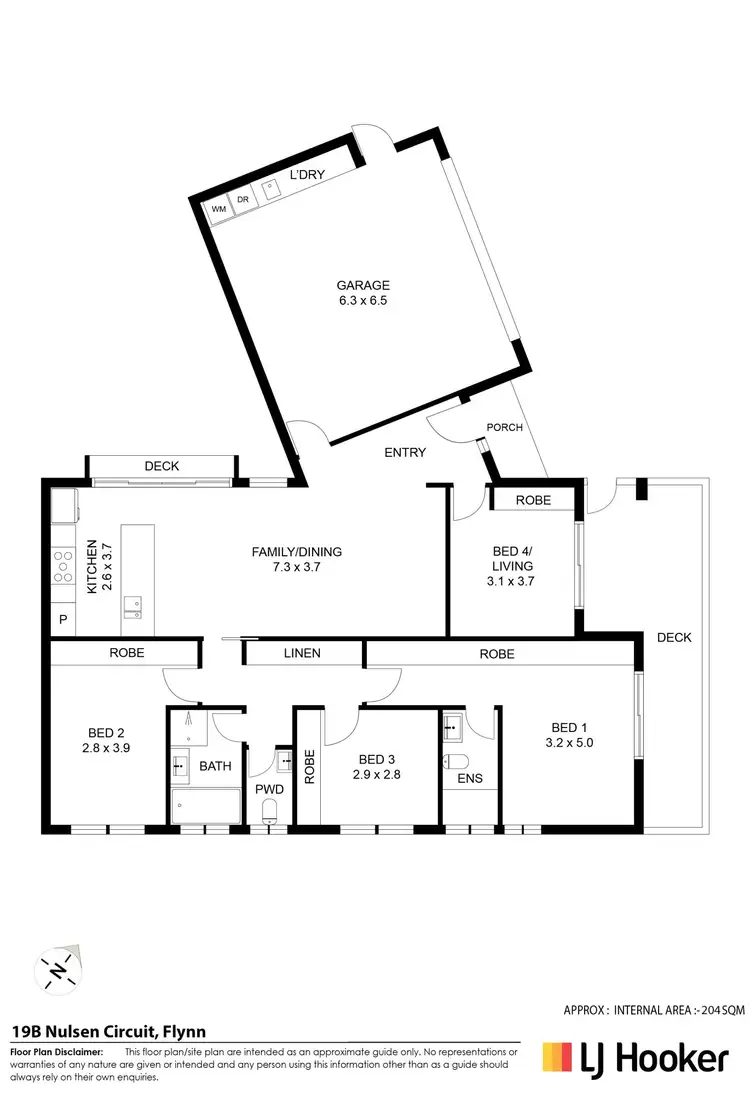 Floorplan of Homely house listing, 19B Nulsen Circuit, Flynn ACT 2615