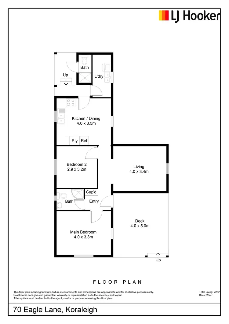 Floorplan of Homely house listing, 70 Eagle Lane, Koraleigh NSW 2735